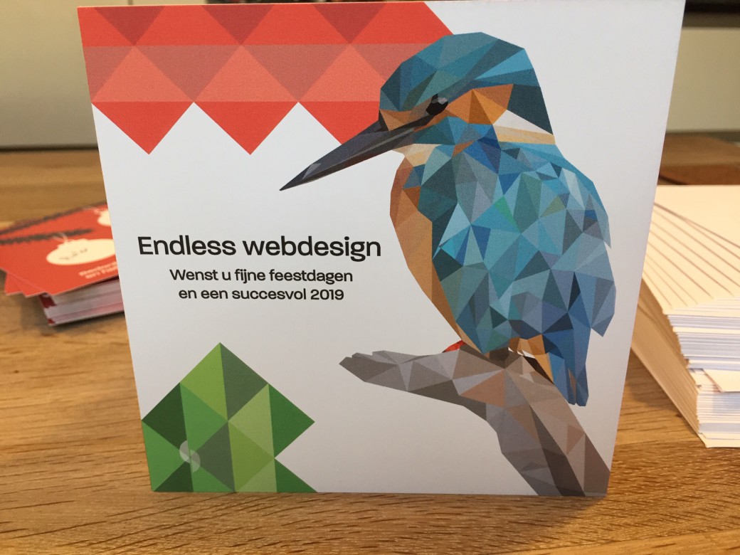 Kerstkaart 2018 voor Endless webdesign