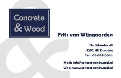 Huisstijl Croncrete & Wood