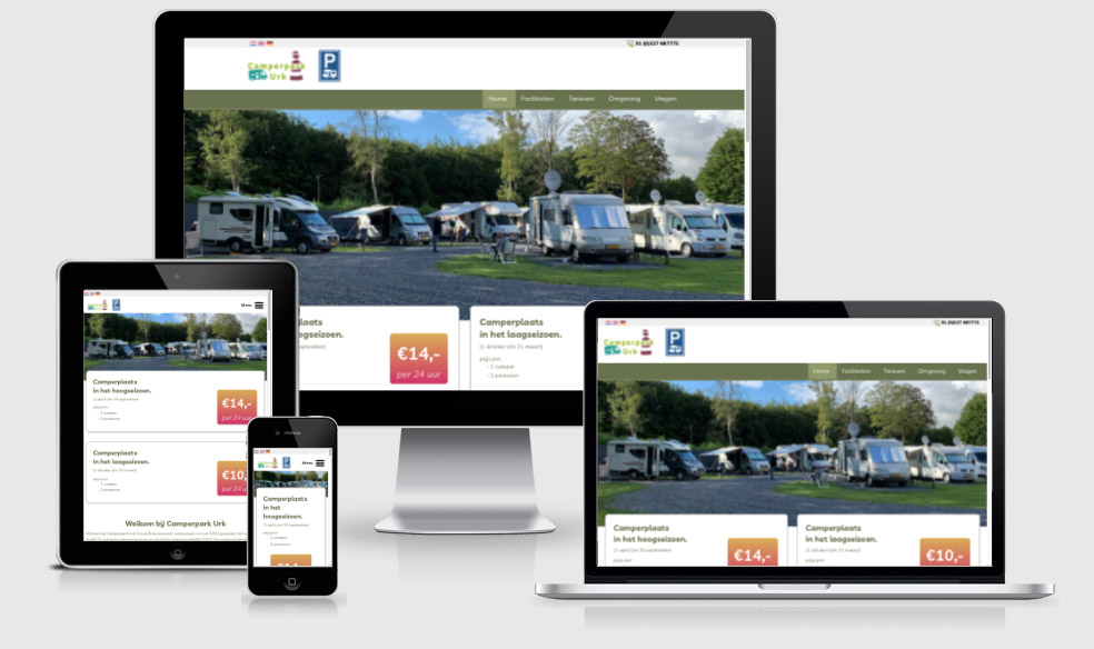 Website Camperpark Urk