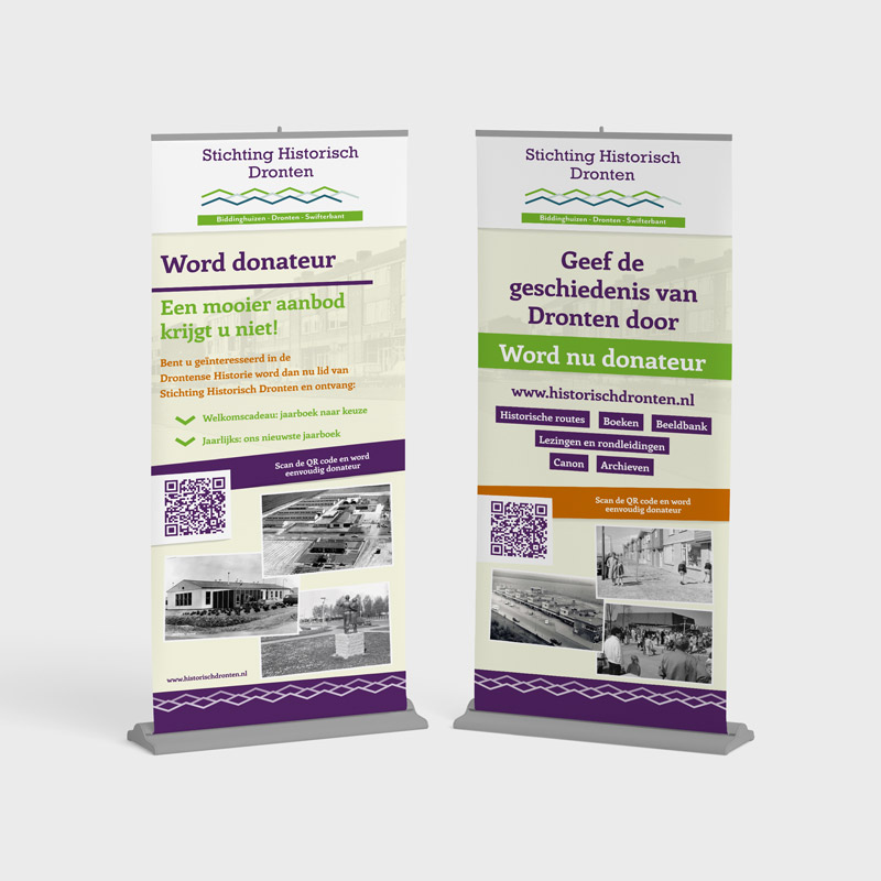 Rollup banners Stichting Historisch Dronten