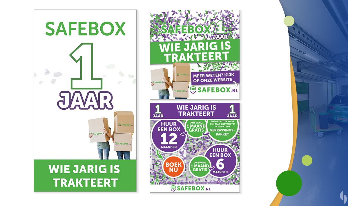 Safebox 1 Jaar Campagne