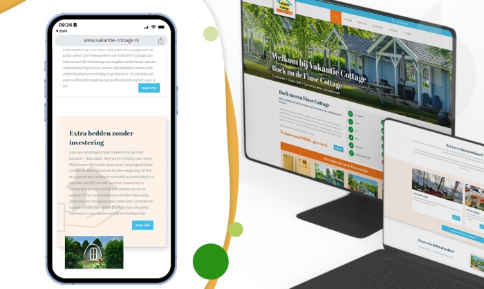 Website voor Vakantie Cottage