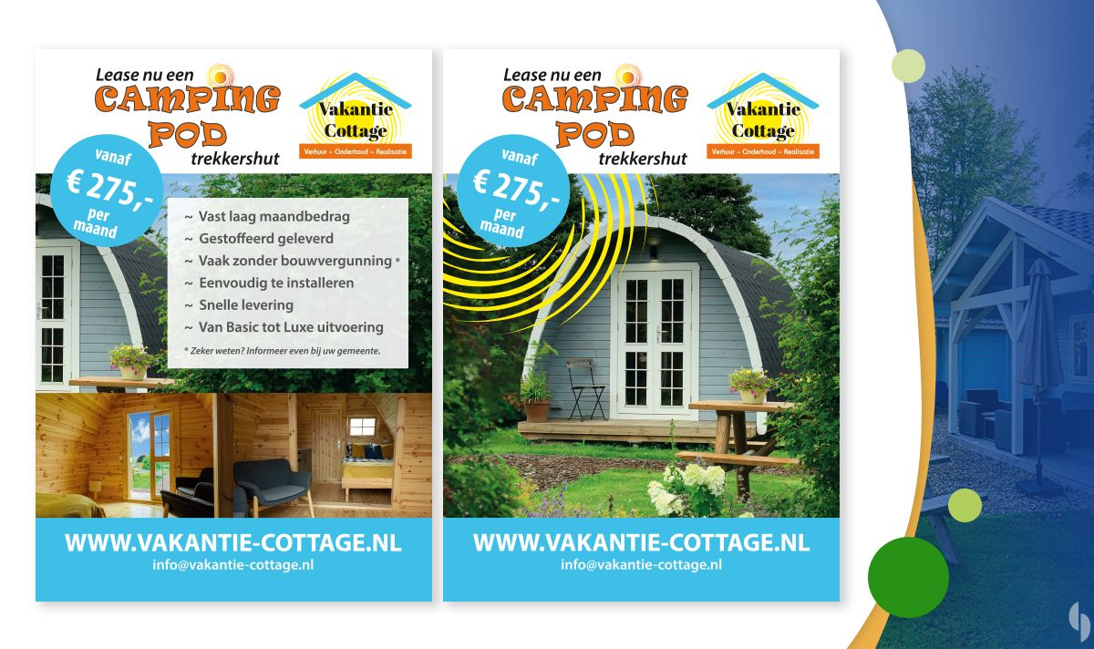 Flyer lease een camping pod - Vakantie cottage