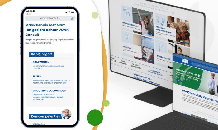 Website voor Vonk consult